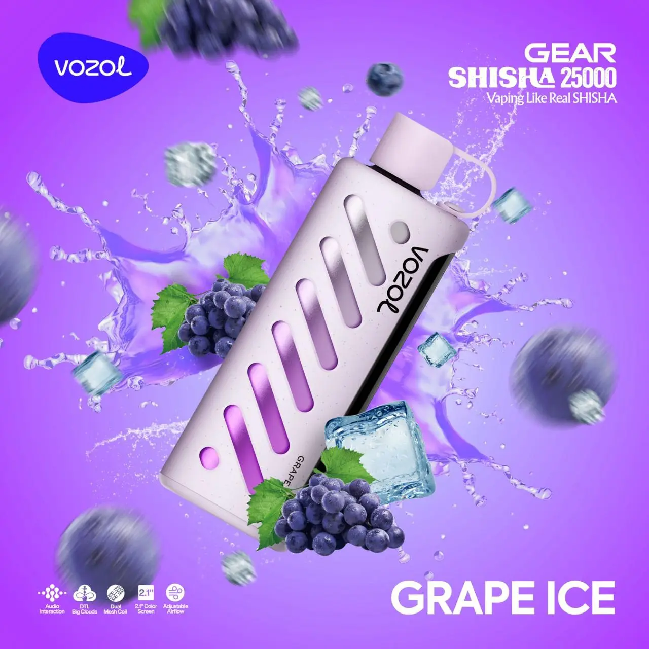 Vozol Gear 25000 Farklı Puff,Vaping Keyfi
