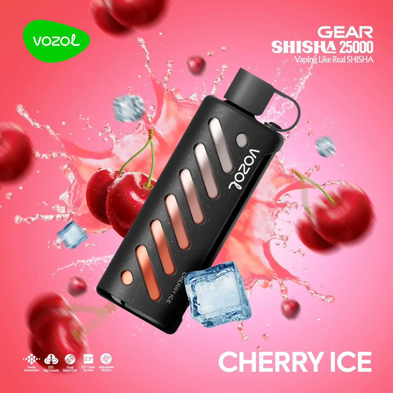 Vozol Gear 25000 Puff Nargile cihazı,Elektronik Vape