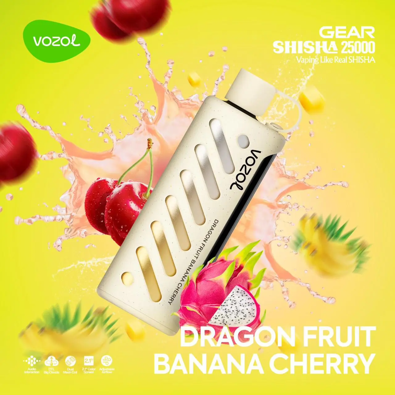 Vozol Gear 25000 Puff Uzun ömürlü sigara,Vape Bar