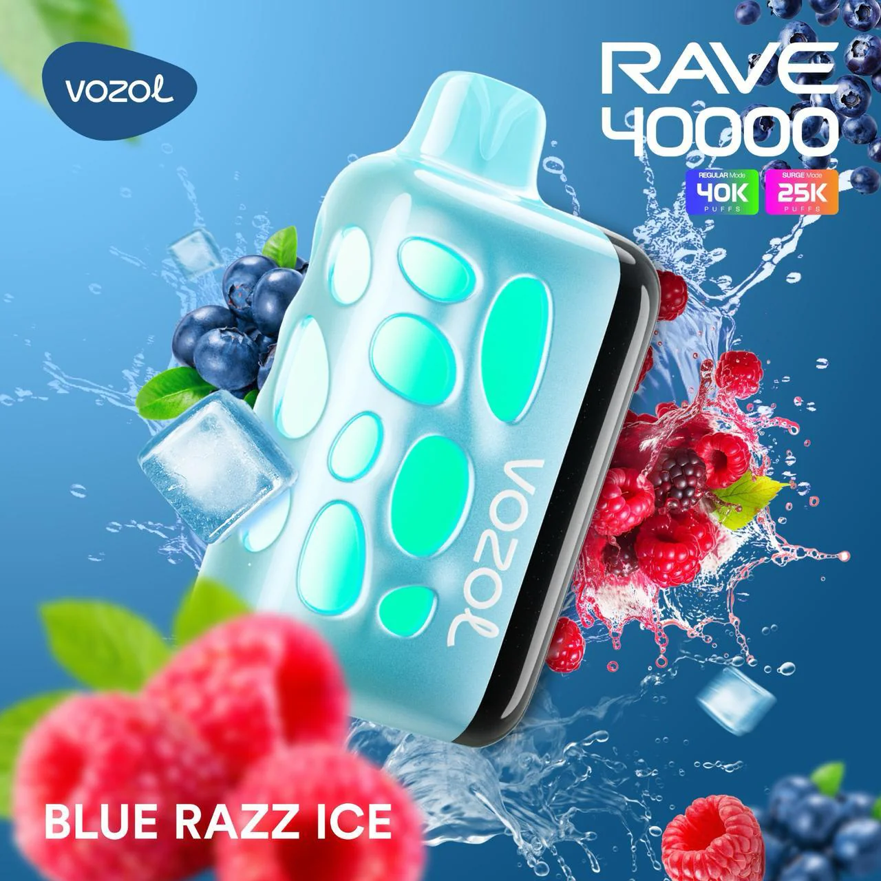 Vozol Rave 40000 Puff Bar,Qr kodlu,Orjinal Kutu