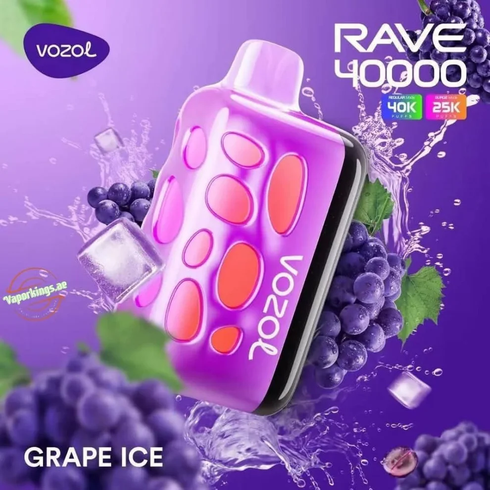 Vozol Rave 40000 Yoğun Aromalı Puff,Dijital Ekranlı