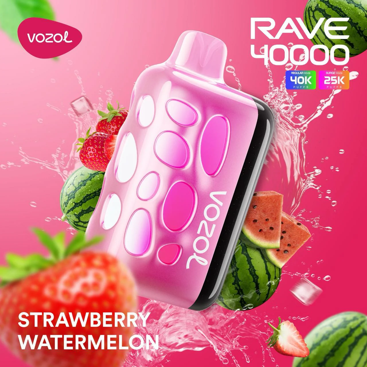 Vozol Rave 40000 Renkli Tasarımlı Puff Bar,Vape
